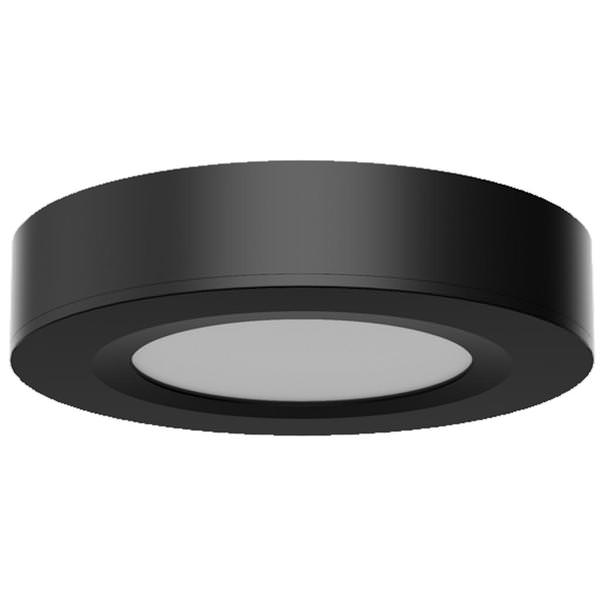 2.7 watt 24 volt Black Spektrum+ RGBTW LED Puck Light
